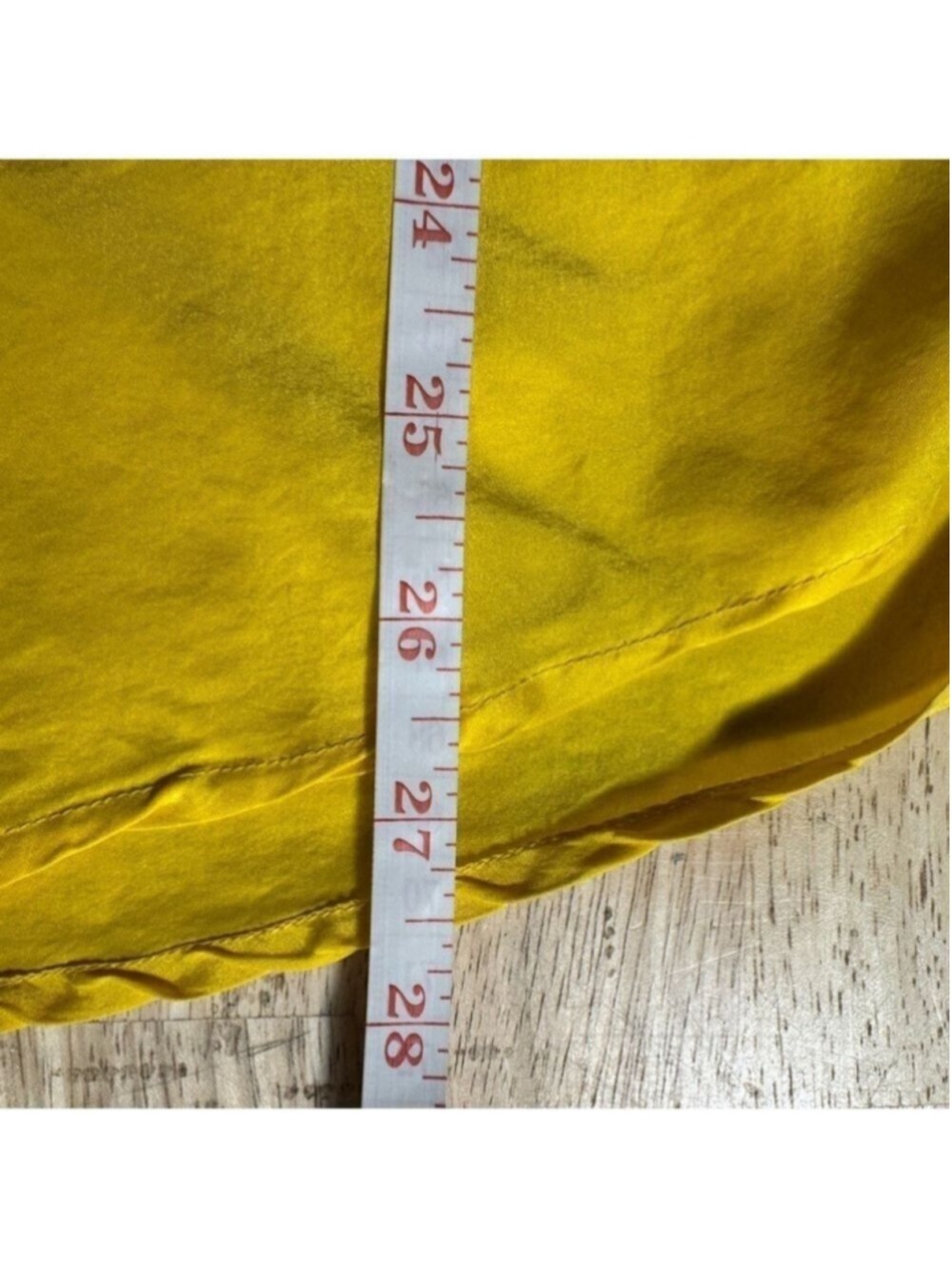 Vintage Yellow Silk Button Up Shirt Oversized Small - Picture 13 of 13